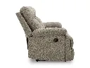 Ashley Tarrant Manual Reclining Sofa with Drop Down Table - Mocha