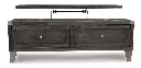 Ashley Todoe Lift Top Cocktail Table - Dark Gray
