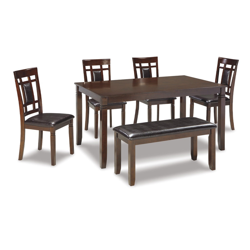 [D384-325] Ashley Bennox Dining Room Table Set (6/CN) - Brown