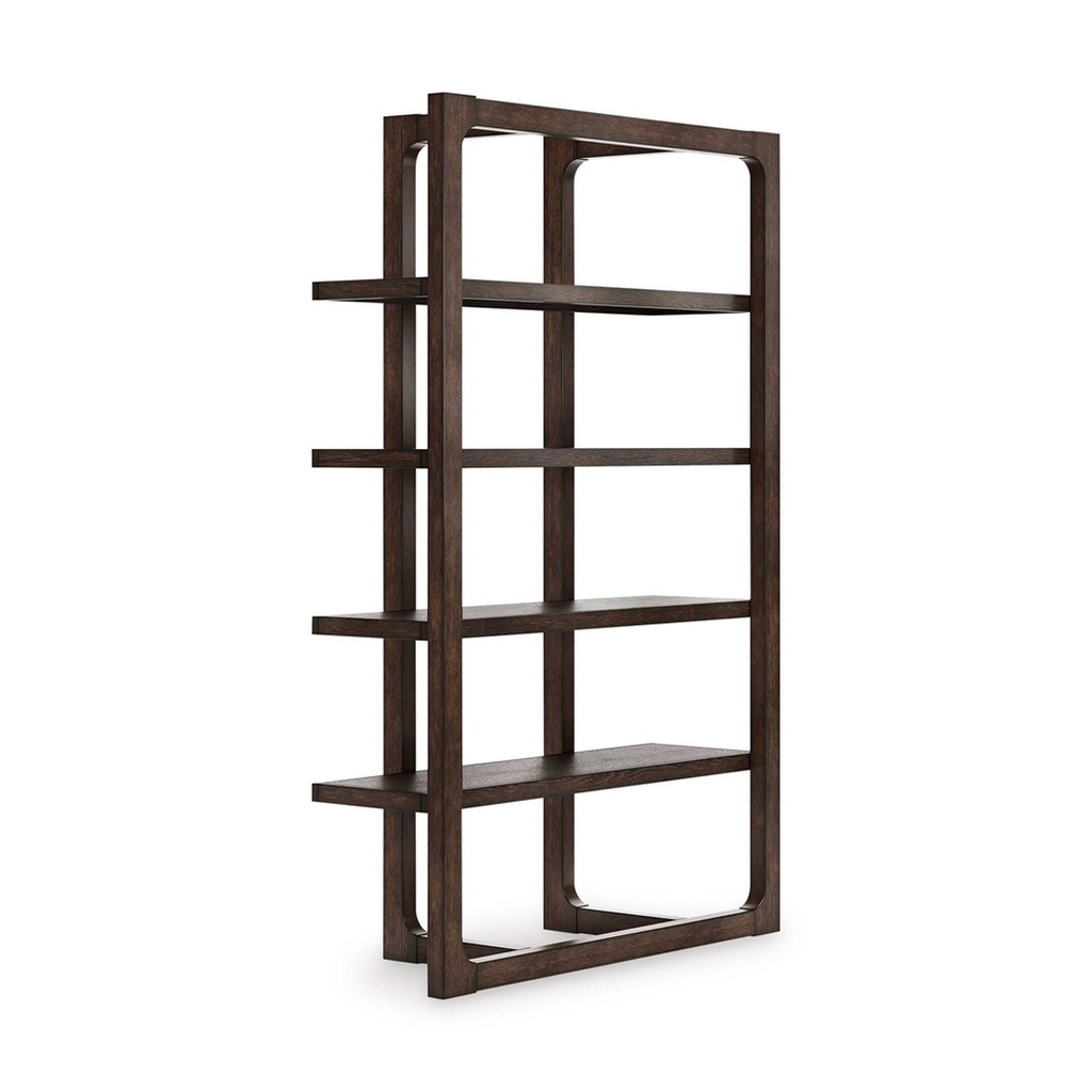 [H556-70] Ashley Breckington Bookcase - Dark Brown