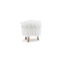 Ashley Elson Storage Ottoman - White