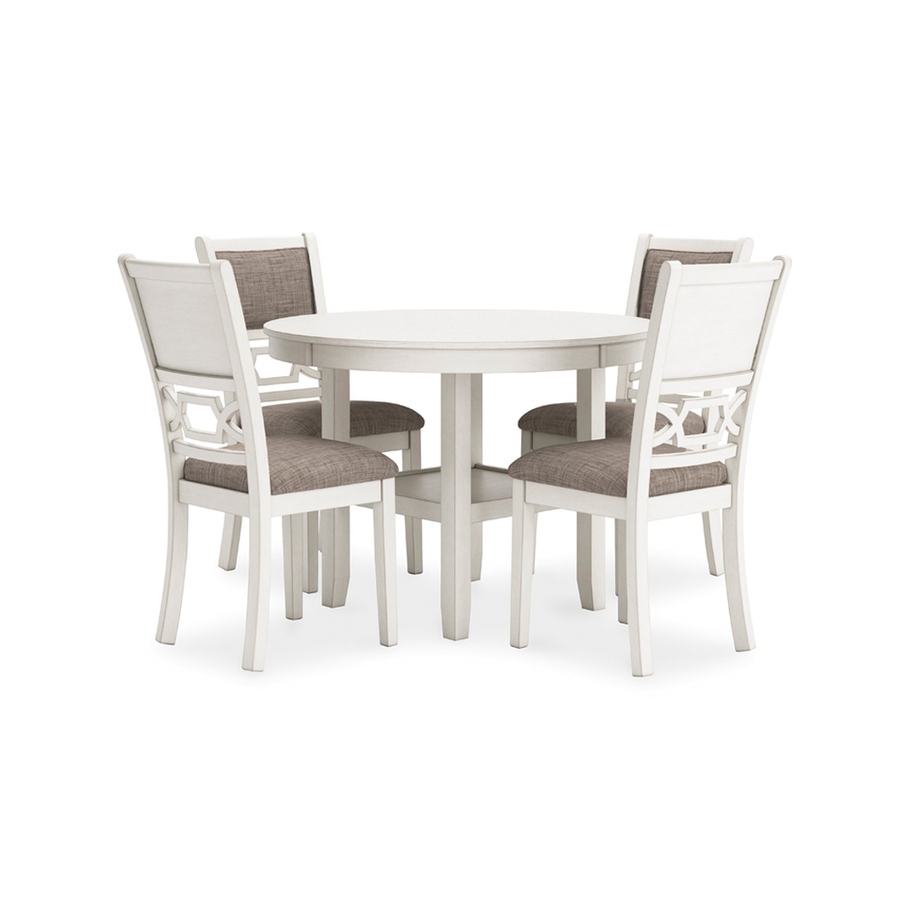 [D423-225] Ashley Erinberg Dining Room Table Set (5/CN) - Antique White