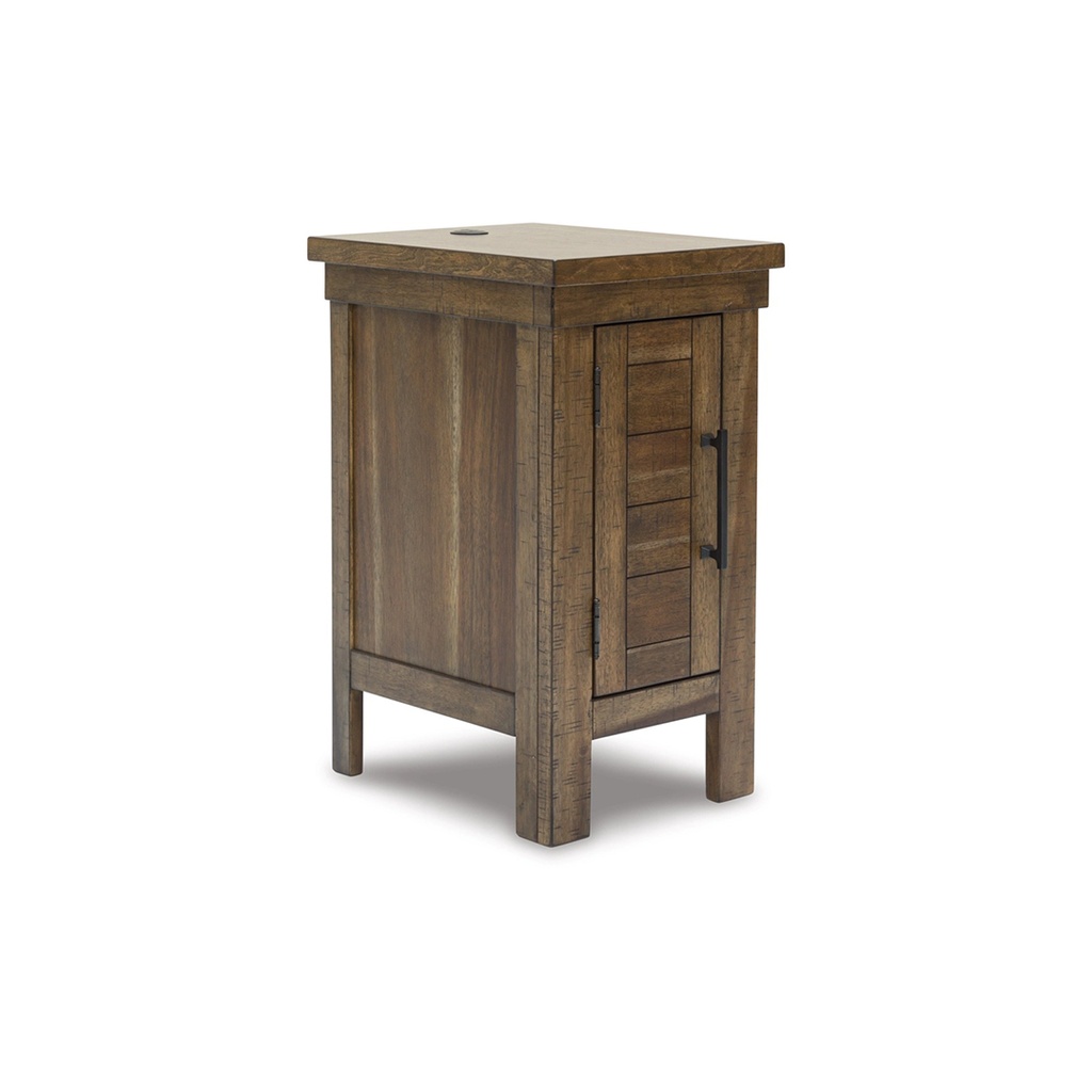 [T731-7W9] Ashley Moriville Chair Side End Table - Grayish Brown