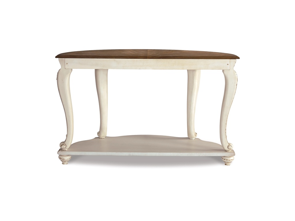 [T743-4] Ashley Realyn Sofa Table - White/Brown
