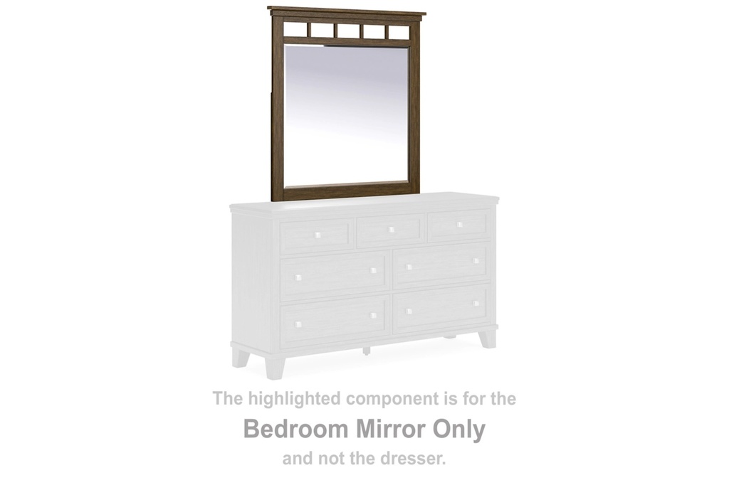 Ashley Shawbeck Bedroom Mirror - Medium Brown
