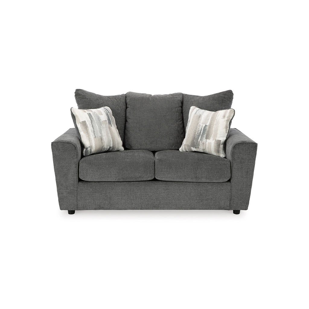 [2859935] Ashley Stairatt Loveseat - Charcoal Shade