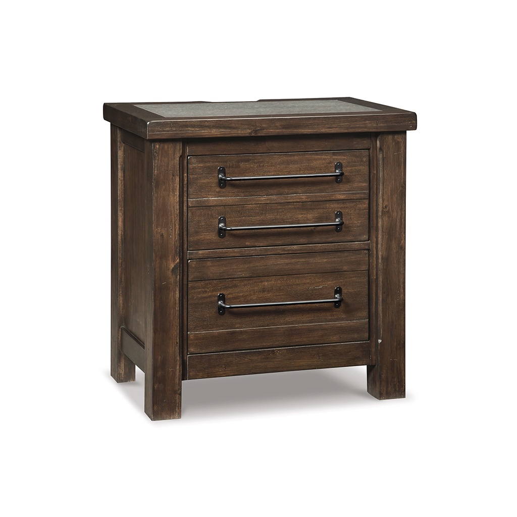[B633-92] Ashley Starmore Two Drawer Night Stand - Brown