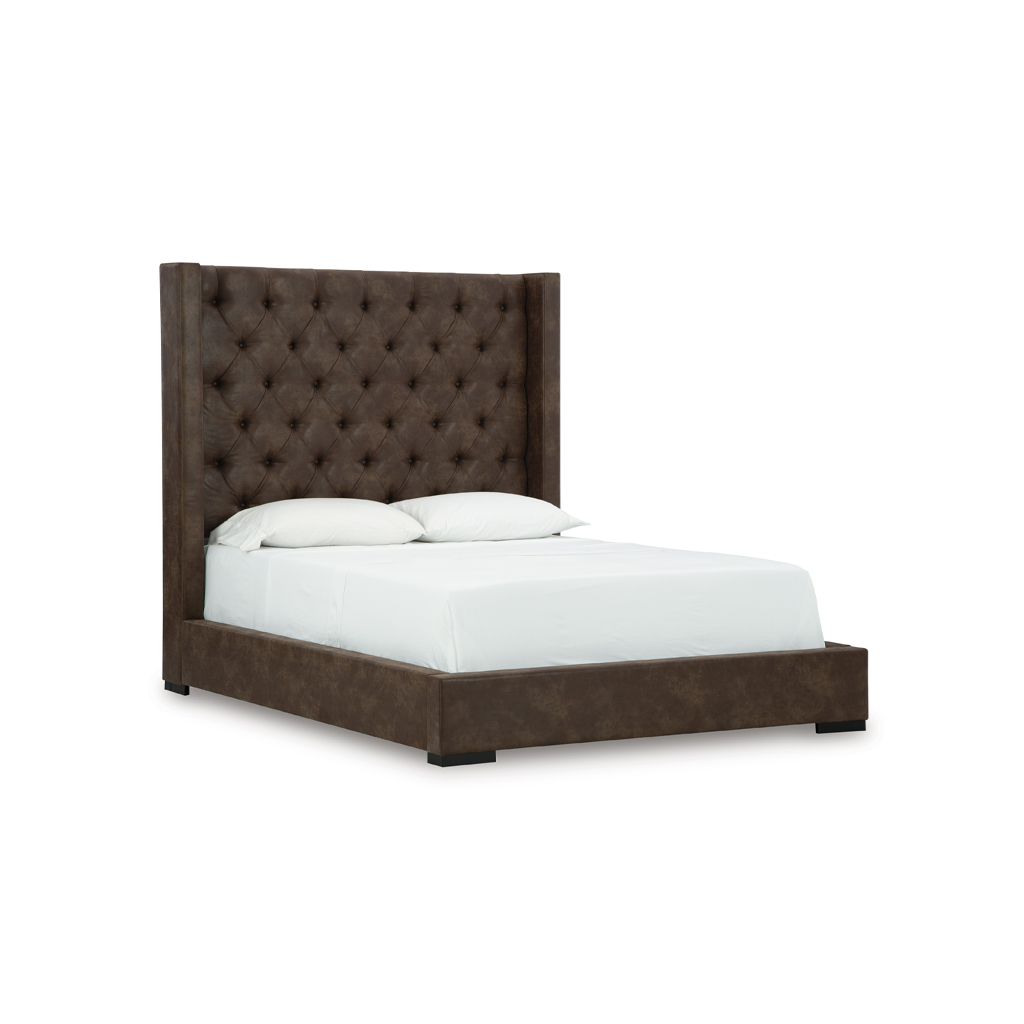 [B735-74_77] Ashley Steenlage Queen Bed - Brown / w/o Slats