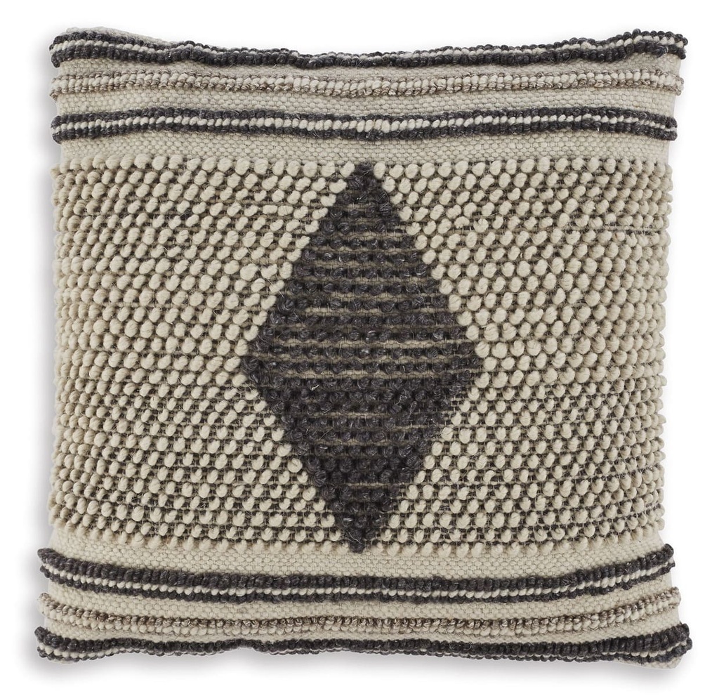 [A1000804] Ricker Pillow (4/CS) - Gray/Cream