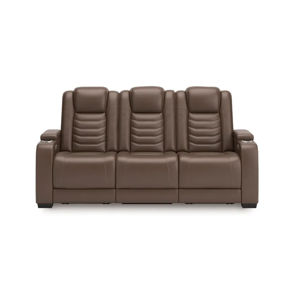Ashley High Impact Power Reclining Sofa with Adjustable Headrest