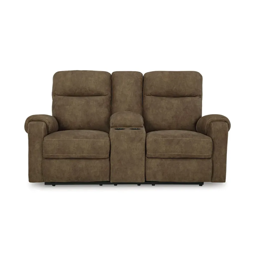 [1380594] Ashley Edenwold DBL Rec Loveseat w/Console