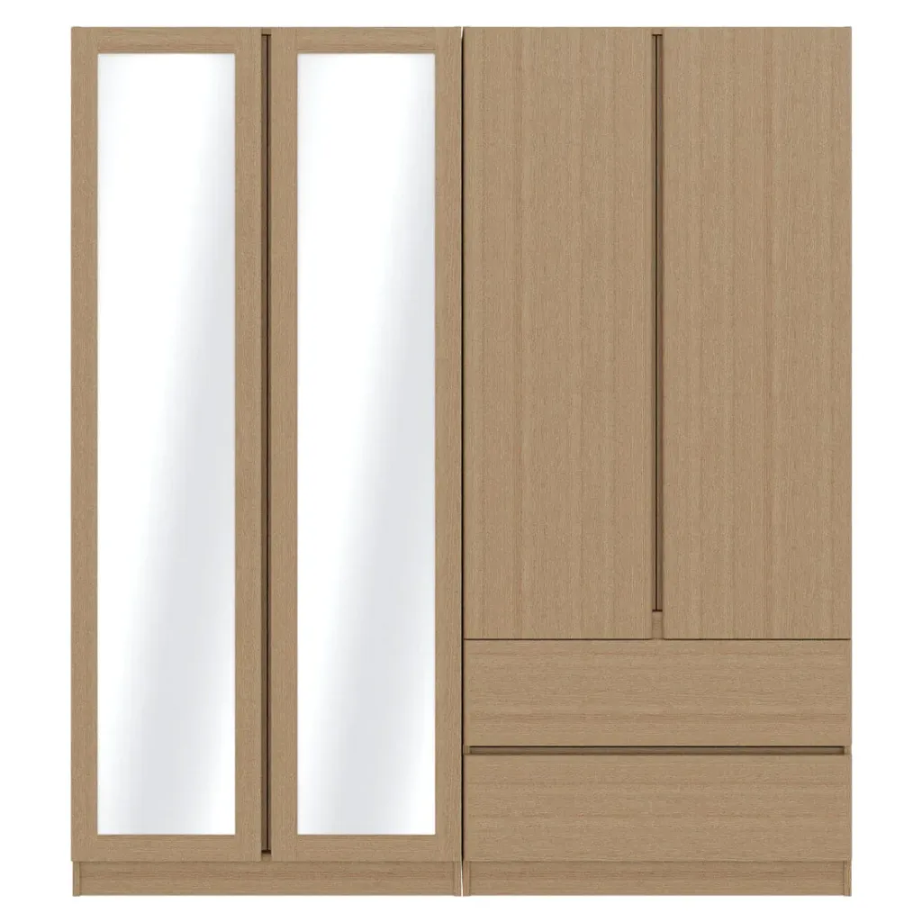 [19236146] Timbur Wardrobe WE - SC180-2DW-Cashew Oak