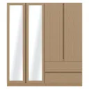 Timbur Wardrobe WE - SC180-2DW-Cashew Oak