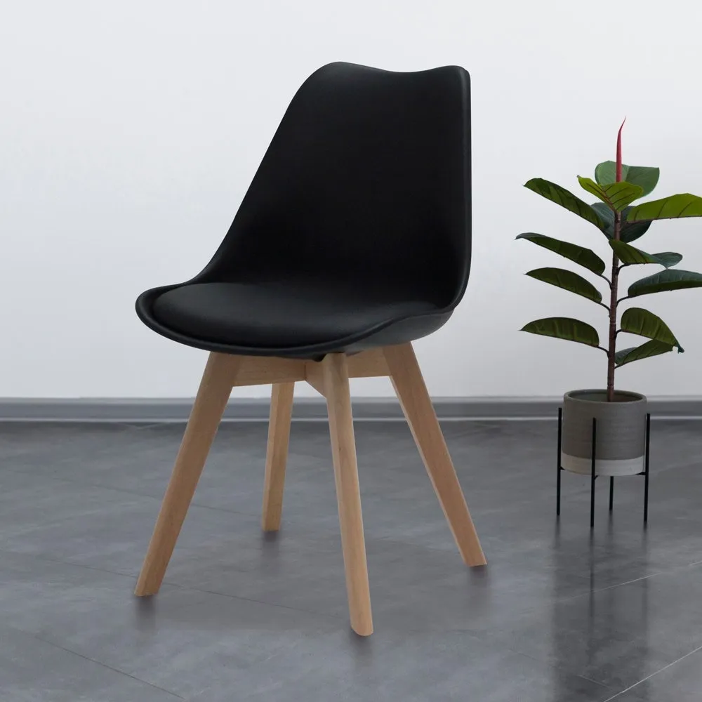 [19196008] Lifely Dining Chair - SL Black /Beech Wood