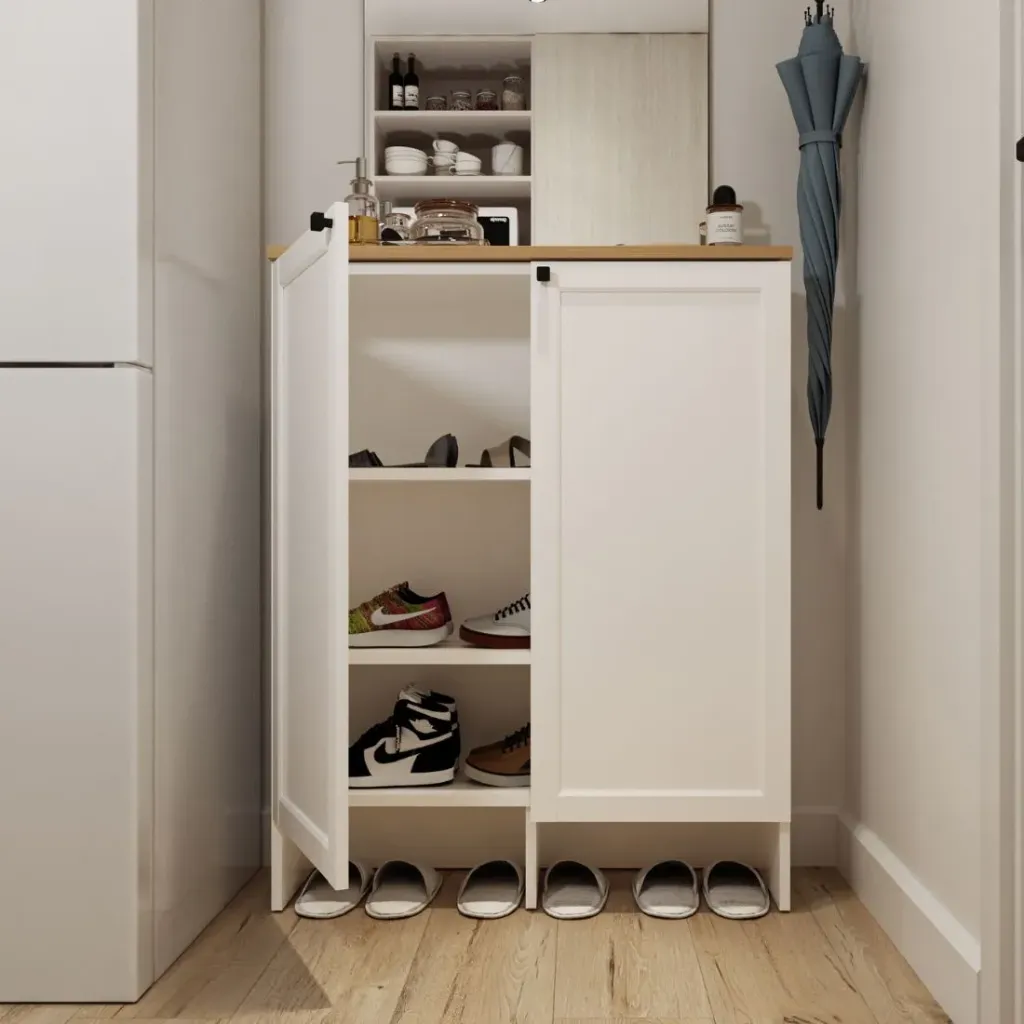 [19252900] Trixx Shoe Cabinet SH80-30-100/White/BL