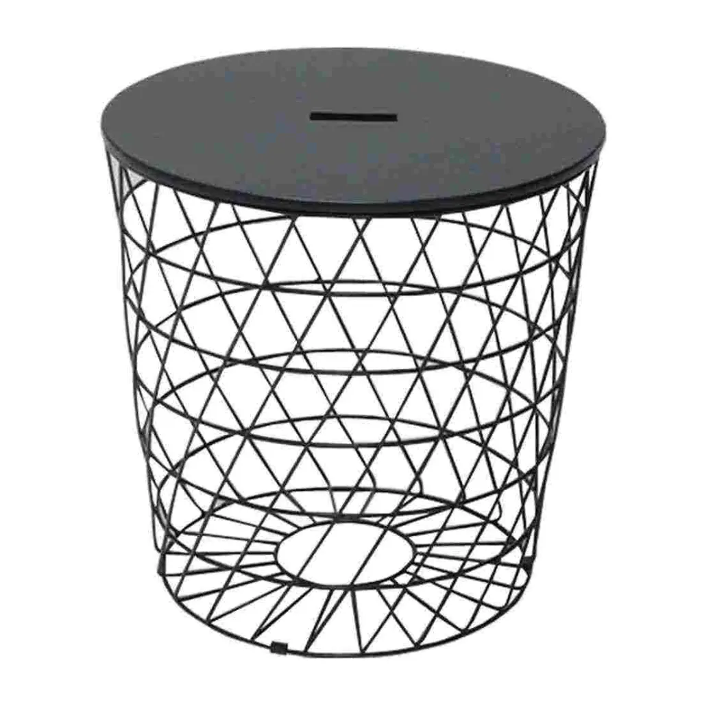 [19170406] Savoir D40 End Table - Black Leg/Wood Black