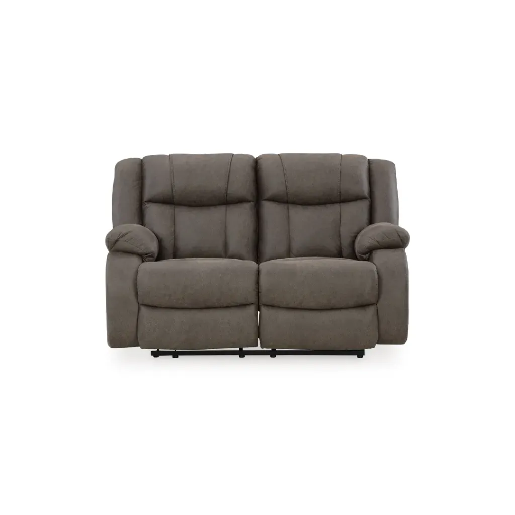 Ashley First Base Manual Reclining Loveseat