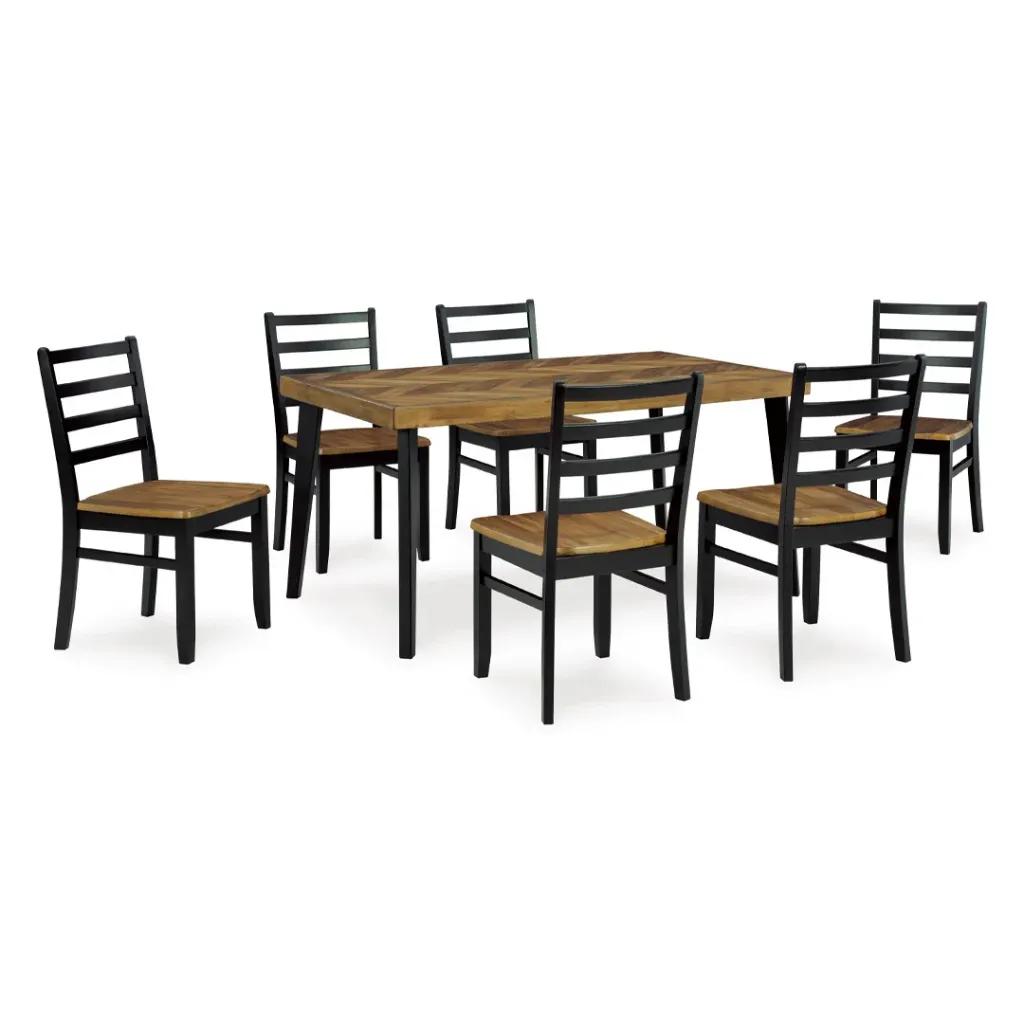 Ashley Blondon Dining Table and 6 Chairs (7/CN)