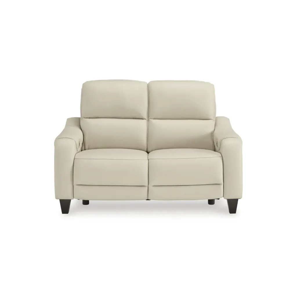 Ashley Mosswell Dual Power Leather Reclining Loveseat