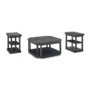 Ashley Bonilane Occasional Table Set (3/Cn) - Black/Gray