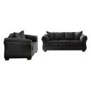 Ashley Darcy Sofa & Loveseat - Black Fabric Set