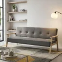 Marine Sofabed-Natural Wood/Grey